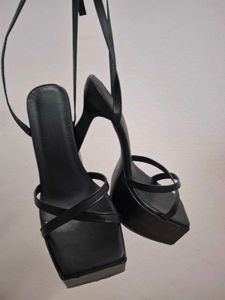 Chunky Platform Strappy Heels