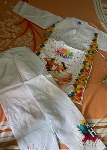 Festive Kurta Set - Holi Celebration