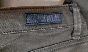 Zara Basic Stylish Women's Olive Green Moto Pants