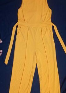 Solid Sleeveless Jumpsuit