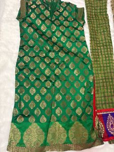 Green &amp; Gold Salwar Suit
