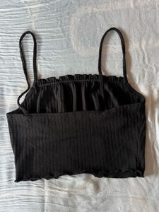 Black Crop Top From Shein