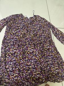 Floral Print V-Neck Dress