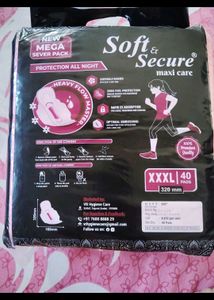 35.Soft &amp; secure maxi care Pads - 40 Count