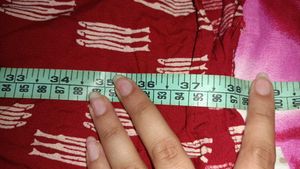 Maroon Printed Cotton Kurta