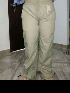 H&M Olive Green Parachute Pants