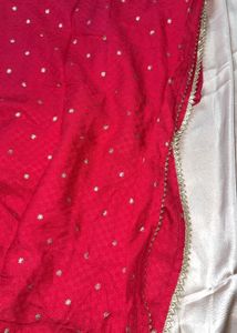 Red Embroidered kurti n pant