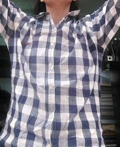 Men Checkered Spread Collar Casual Shirt