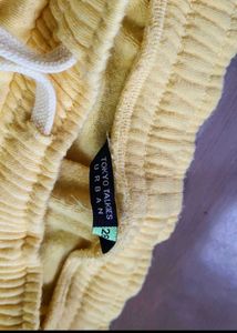 Comfortable Yellow Jogger Pants