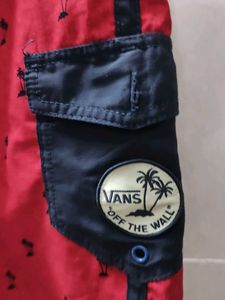 Vans Red Palm Tree Board Shorts