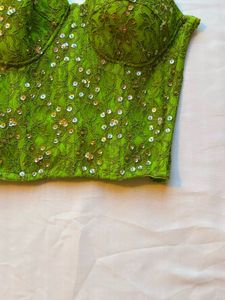 Sequin Embellished Corset Top