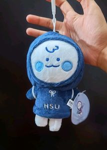 Cute Blue Plush Keychain Toy