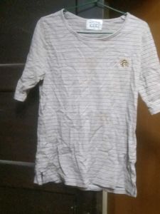 Striped 3/4 Sleeve T-Shirt