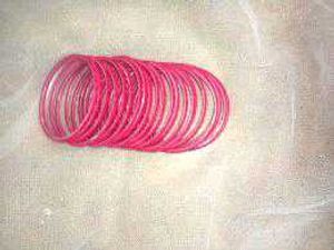 Pink velvet Bangles