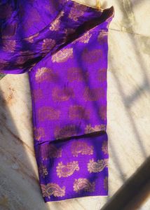Kanjivaram Blouse With Three quater Sleeves