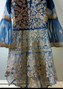 Royal Blue & Gold Embroidered Lehenga Choli