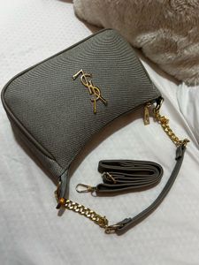 YSL inspired Grey Shoulder Bag
