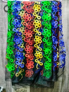 Vibrant Floral Embroidered Dupatta