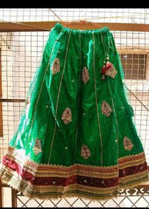 Beautiful Emerald Embroidered Lehenga