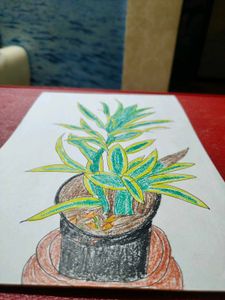 Soothing Plant Modern Art