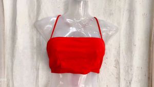 backless dark orange top