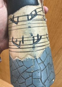 Unique Musical Bass String Instrument Vase