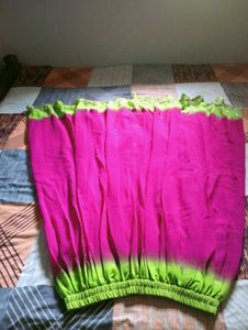 Stunning Pink &amp; Green Lehenga Choli Set