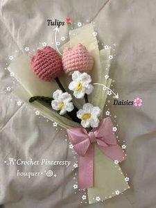 customised crochet flower bouquet