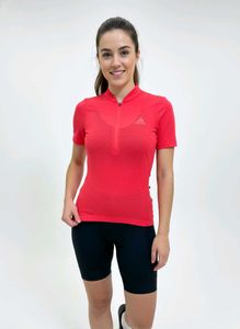 🆕Adidas Cycling Jersey - Vibrant Coral Red