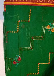 Cotton Green Saree
