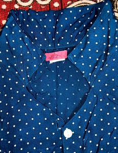 Formal Blue Shirt For Women