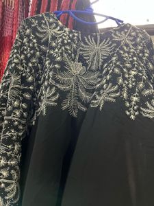 Black kaftan abaya (burqa)
