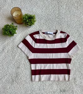 Striped Cropped Top