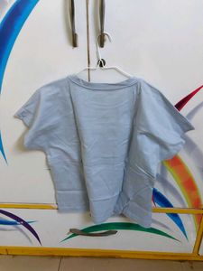 Mango Basics Light Blue Tee