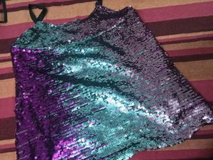 Multicolour Party Wear Sequence Crop Top 34 Bust