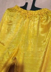 Yellow  Kurta set with work