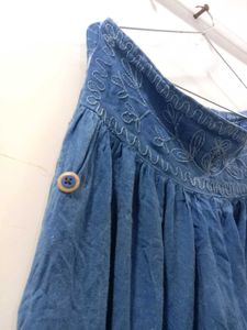 Bohemian Denim Palazzos