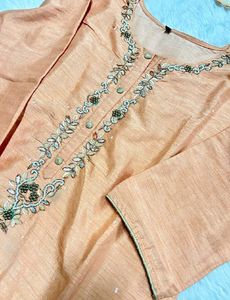 Embroidered Kurta Set with Dupatta