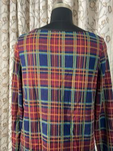 Chic Plaid Long Sleeve Top