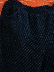 Striped Wide  Leg winter Pants