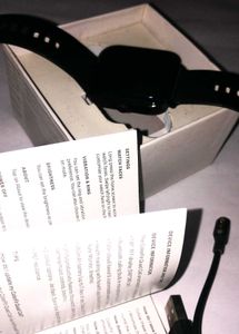 Jet black noise smart watch