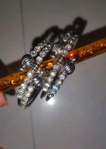 Sparkling Gemstone Bangles