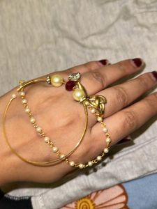 Elegant Pearl &amp; Crystal  Nath