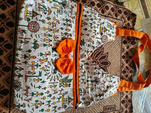 Unique Tribal Print Sling Bag with Bow