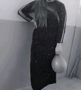 Elegant Black Ethnic Gown