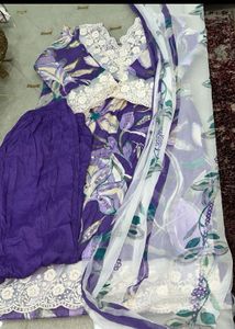 Floral Print Kurta Set with Dupatta
