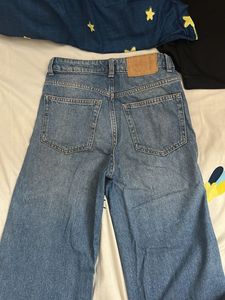 Wide Leg Denim Jeans