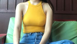 ZARA Ribbed Yellow Bodysuit