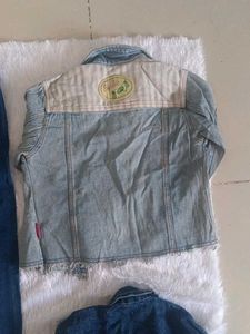 combo of 2 denim jacket and 1 pant