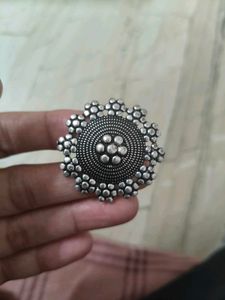Pack of 3 Oxidized Silver Statement Ring